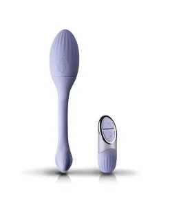 NIYA 1 - Vibrerende Kegel Massager Met Afstandsbediening - Lichtblauw