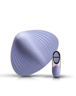 NIYA 5 - Oplegvibrator Met Afstandsbediening - Lichtblauw