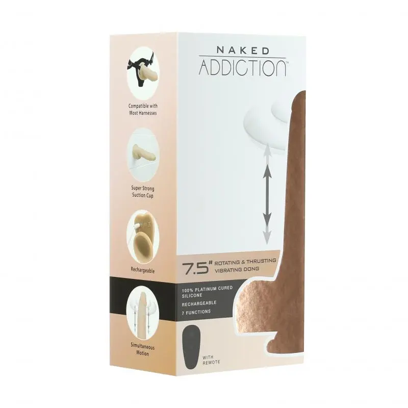 EDC Naked Addiction - - Realistische Roterende Dildo Met Afstandsbediening - 19 Cm 7 EDC Naked Addiction - - Realistische Roterende Dildo Met Afstandsbediening - 19 Cm - Afbeelding 7