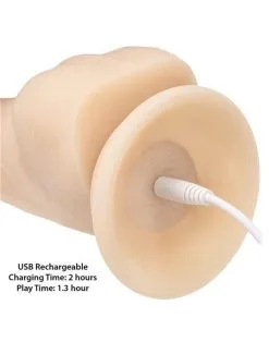 Naked Addiction - - Roterende En Vibrerende Siliconen Dildo Met Zuignap 21,5 Cm -Sex Toys winkel Naked Addiction Roterende en Vibrerende Siliconen Dildo met Zuignap 215 cm 8