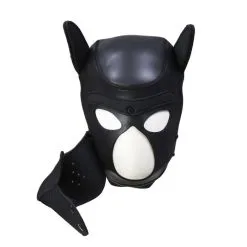Master Series Neoprene Puppy Dog BDSM Hood - Zwart -Sex Toys winkel Neoprene Puppy Dog BDSM Hood zwart 3