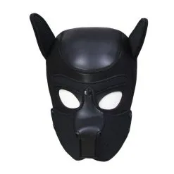 Master Series Neoprene Puppy Dog BDSM Hood - Zwart -Sex Toys winkel Neoprene Puppy Dog BDSM Hood zwart 4