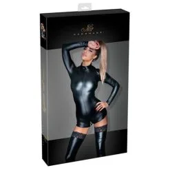 EDC Noir Handmade Wetlook Body Met Lange Mouwen En Ritsen -Sex Toys winkel Noir Handmade Wetlook Body Met Lange Mouwen En Ritsen 5