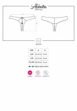 Obsessive - Alabastra Kruisloze String - Wit 5 Obsessive - Alabastra Kruisloze String - Wit -Sex Toys winkel Obsessive Alabastra Kruisloze String Wit 3