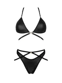 Obsessive - Cobra Nive Lingerie Set - Zwart -Sex Toys winkel Obsessive Cobra Nive Lingerie Set zwart 3