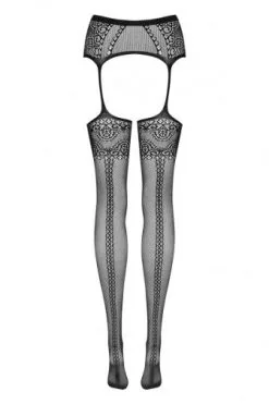 Erotiekvoordeel.nl Obsessive - Jarretelkousen S225 - Zwart - Maat S/M/L - One Size