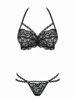 Obsessive - Joylace Kanten BH Set - Zwart -Sex Toys winkel Obsessive Joylace Kanten BH Set Zwart 3
