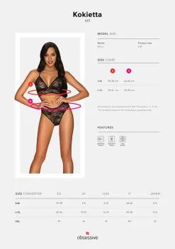 Obsessive - Kokietta 2-delige Kanten BH Set - Zwart 9 Obsessive - Kokietta 2-delige Kanten BH Set - Zwart -Sex Toys winkel Obsessive Kokietta 2 delige Kanten BH Set Zwart 5