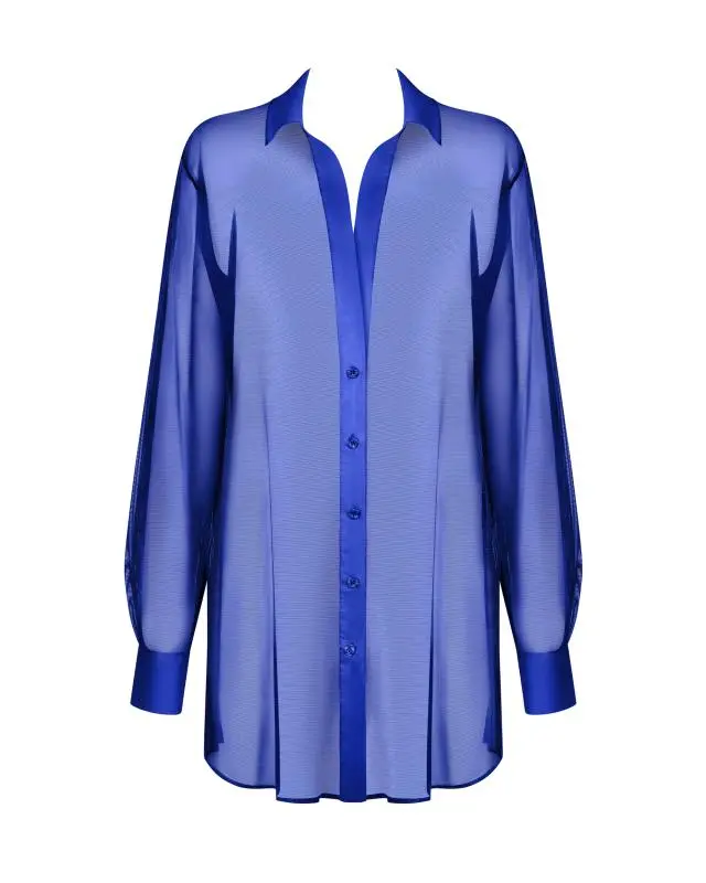 Obsessive - Stellya Sensuele Babydoll - Blauw 3 Obsessive - Stellya Sensuele Babydoll - Blauw - Afbeelding 3