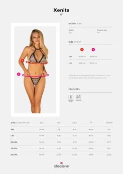 Obsessive - Xenita BH Set Met Sexy String 9 Obsessive - Xenita BH Set Met Sexy String -Sex Toys winkel Obsessive Xenita BH Set Met Sexy String 5