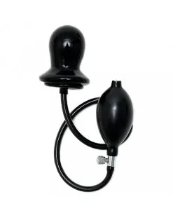 Rimba Latex Play Opblaasbare Buttplug Met Massieve Kern
