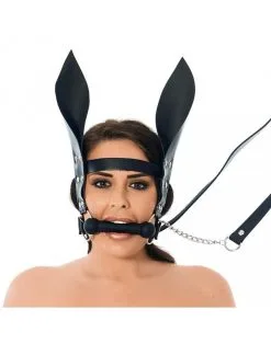 Rimba Bondage Play Paardenbit Gag Met Teugels En Oren Voor Pony Play
