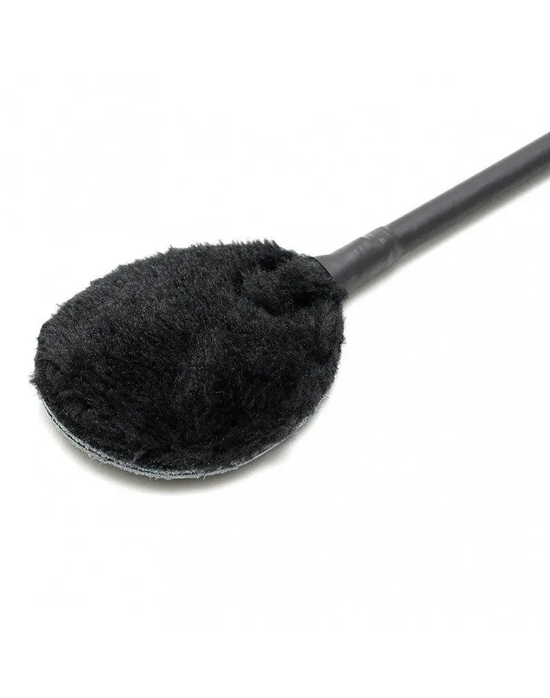 Rimba Bondage Play Paardrijzweep Met Groot Rond Flapje - Zwart 2 Rimba Bondage Play Paardrijzweep Met Groot Rond Flapje - Zwart - Afbeelding 2