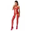Passion - Jarretel Catsuit - Rood
