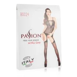 Passion - Zwarte Open Kruis Bodystocking -Sex Toys winkel Passion Zwarte open kruis bodystocking 3