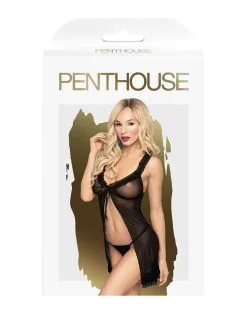 Penthouse - Babydoll Met String After Sunset - Zwart 6 Penthouse - Babydoll Met String After Sunset - Zwart -Sex Toys winkel Penthouse Babydoll met String AFTER SUNSET zwart 3