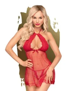 Penthouse - Babydoll Met String LIBIDO Boost - Rood