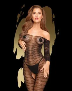 Penthouse - Catsuit Dreamy Diva - Zwart - Grote Maten/Plus Size