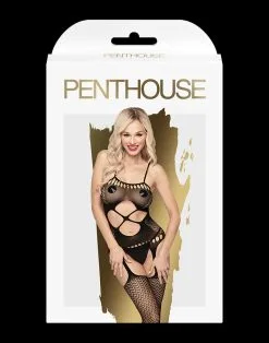 Penthouse - Catsuit Hot Nightfall - Zwart - Grote Maten/Plus Size -Sex Toys winkel Penthouse Catsuit Hot Nightfall Zwart Grote MatenPlus Size 3