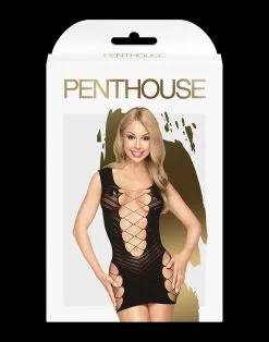Penthouse - Mini Jurk Flame On The Rock - Zwart -Sex Toys winkel Penthouse Mini Jurk FLAME ON THE ROCK zwart 3