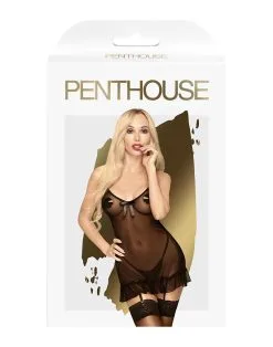 Penthouse - Mini Jurkje Met String GUILTY ICON - Zwart -Sex Toys winkel Penthouse Mini Jurkje met String GUILTY ICON zwart 3