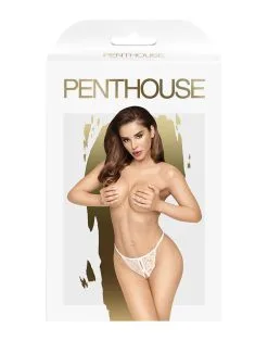 Penthouse - Slipje Met Open Kruis HOT GETAWAY - Wit -Sex Toys winkel Penthouse Slipje met open kruis HOT GETAWAY wit 3