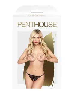 Penthouse - Slipje Met Open Kruis Hot Getaway - Zwart 6 Penthouse - Slipje Met Open Kruis Hot Getaway - Zwart -Sex Toys winkel Penthouse Slipje met open kruis HOT GETAWAY zwart 3