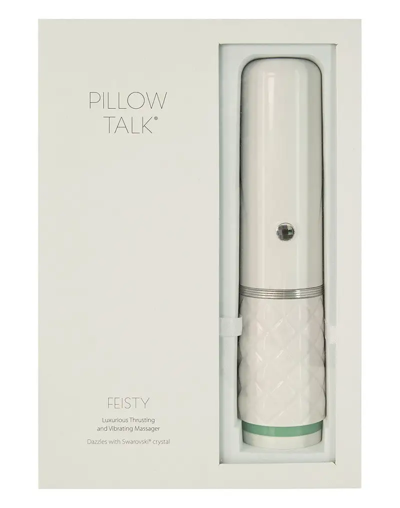Pillow Talk Feisty Stotende Vibrator Met Handsfree Houder - Mintgroen 6 Pillow Talk Feisty Stotende Vibrator Met Handsfree Houder - Mintgroen - Afbeelding 6