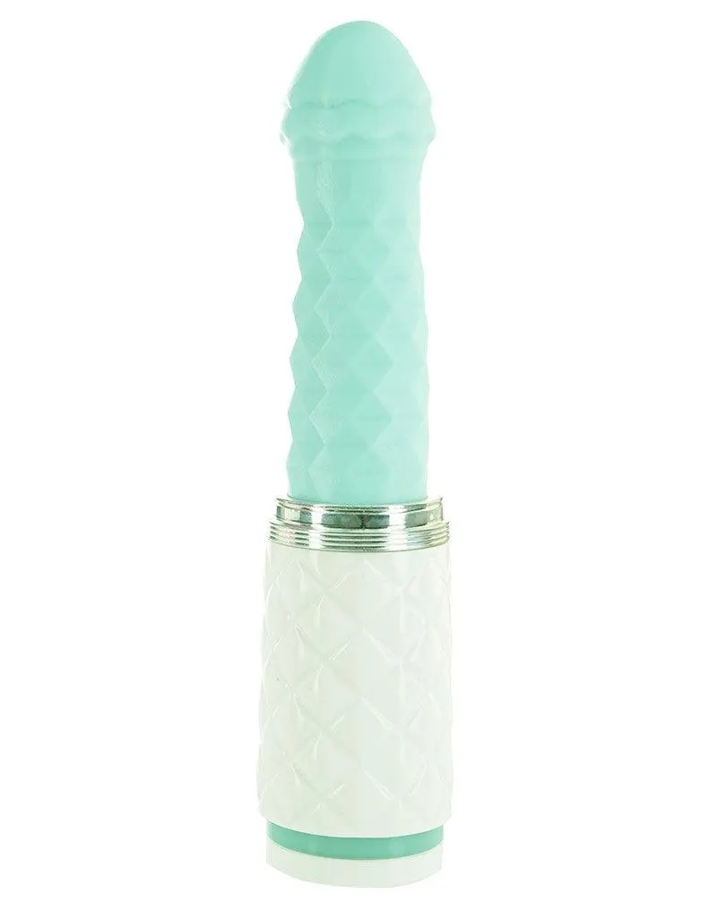 Pillow Talk Feisty Stotende Vibrator Met Handsfree Houder - Mintgroen 1 Pillow Talk Feisty Stotende Vibrator Met Handsfree Houder - Mintgroen