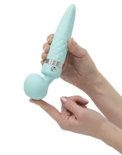 Pillow Talk Sultry Roterende Wand En G-spot Vibrator Met VerwarmingsFunctie - Lichtblauw -Sex Toys winkel Pillow Talk Sultry Roterende Wand en G spot Vibrator met verwarmingsfunctie Lichtblauw 5