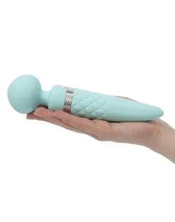Pillow Talk Sultry Roterende Wand En G-spot Vibrator Met VerwarmingsFunctie - Lichtblauw -Sex Toys winkel Pillow Talk Sultry Roterende Wand en G spot Vibrator met verwarmingsfunctie Lichtblauw 7