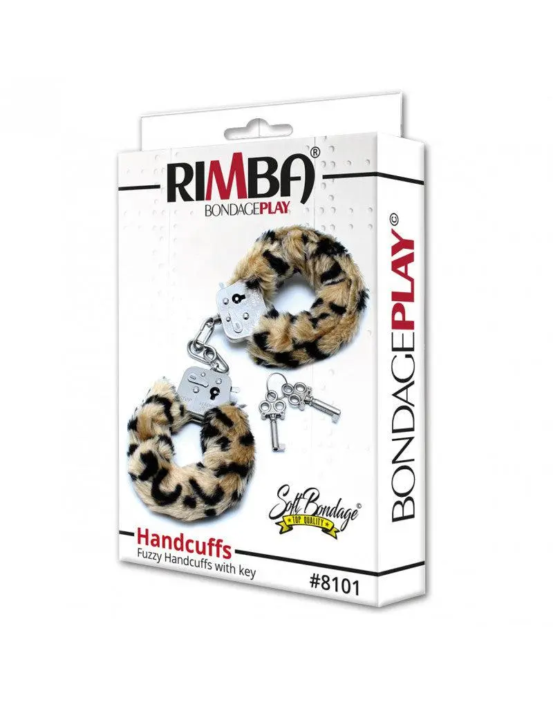 Rimba Bondage Play Politie Handboeien Met Panter Print Bont 1 Rimba Bondage Play Politie Handboeien Met Panter Print Bont