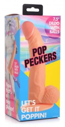 Pop Peckers Poppin Dildo 19 Cm - Lichte Huidskleur 11 Pop Peckers Poppin Dildo 19 Cm - Lichte Huidskleur -Sex Toys winkel Pop Peckers Poppin Dildo 19 cm lichte huidskleur 6