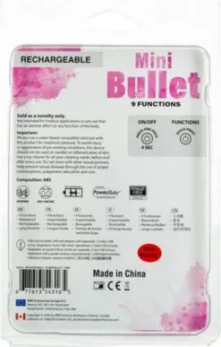 EDC PowerBullet Mini Bullet Vibrator - Roze -Sex Toys winkel PowerBullet Mini Bullet Vibrator roze 7