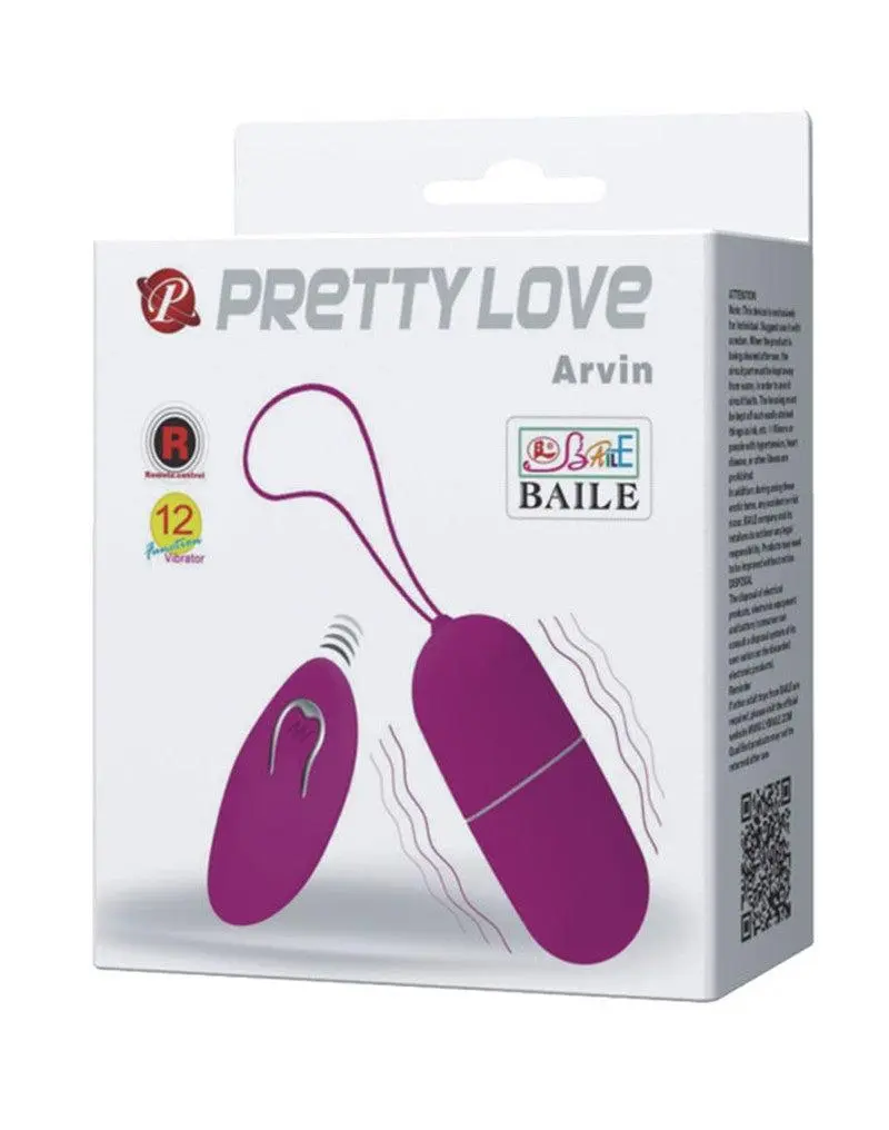 Pretty Love - Arvin Vibrerend Eitje - Paars 1 Pretty Love - Arvin Vibrerend Eitje - Paars