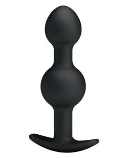 Pretty Love - Geisha Anal Plug Dubbel Met Metalen Kogeltjes