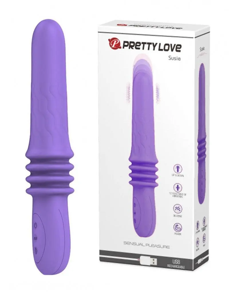 Pretty Love - Stotende Vibrator Susie - Paars 2 Pretty Love - Stotende Vibrator Susie - Paars - Afbeelding 2