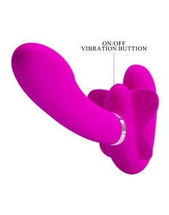 Pretty Love - Strapless Strap-on VoorbindVibrator Valerie - Roze -Sex Toys winkel Pretty Love Strapless Strap on Voorbindvibrator VALERIE roze 7