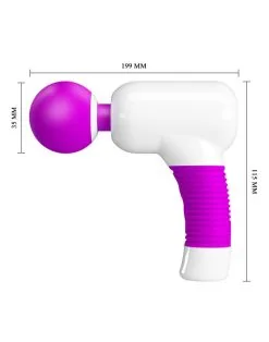 Pretty Love - Swan Super Power Gun Massage Apparaat & Wand Vibrator In 1 - Roze -Sex Toys winkel Pretty Love Swan Super Power Gun Massage Apparaat Wand Vibrator in 1 roze 7