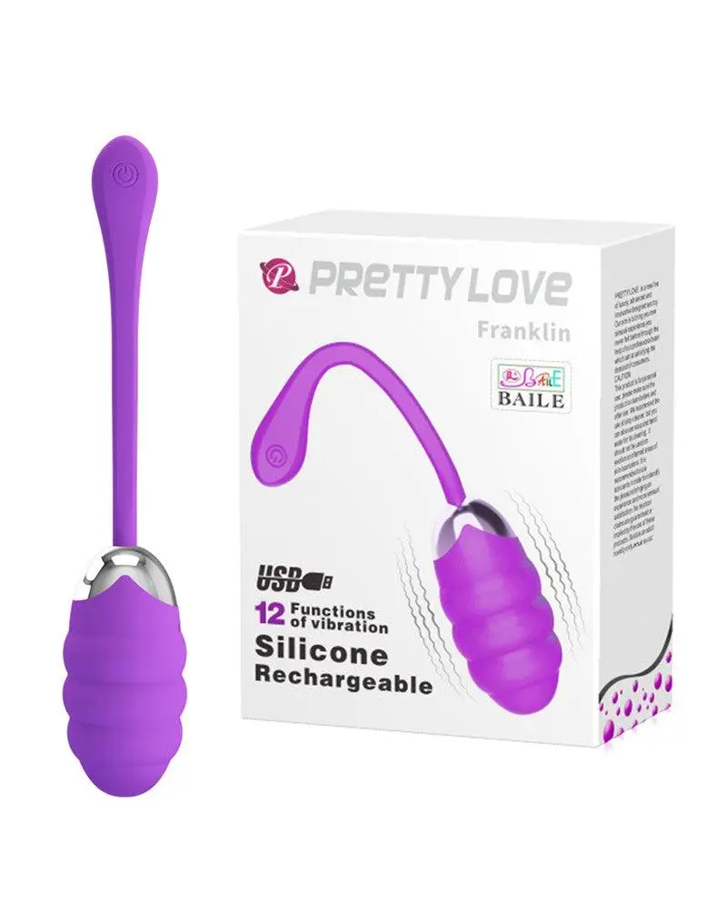 Pretty Love - Vibrerend Eitje Franklin - Paars 1 Pretty Love - Vibrerend Eitje Franklin - Paars