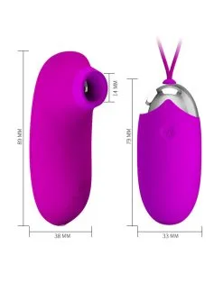 Pretty Love - Vibrerend Eitje Plus Luchtdruk Vibrator ORTHUS - Roze -Sex Toys winkel Pretty Love Vibrerend Eitje plus Luchtdruk Vibrator ORTHUS roze 5