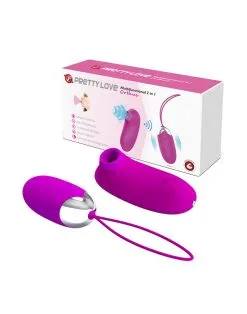 Pretty Love - Vibrerend Eitje Plus Luchtdruk Vibrator ORTHUS - Roze -Sex Toys winkel Pretty Love Vibrerend Eitje plus Luchtdruk Vibrator ORTHUS roze 9
