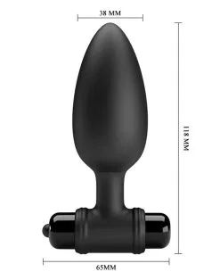 Pretty Love - Vibrerende Buttplug Vibra Buttplug II - Zwart -Sex Toys winkel Pretty Love Vibrerende Buttplug Vibra Buttplug II zwart 8