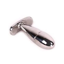 Kiotos RVS Vinger Buttplug Met Rood Sierkristal -Sex Toys winkel RVS Vinger Buttplug met rood sierkristal 3