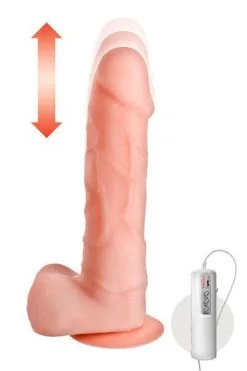 Real Body Magic Ram Stotende Vibrator Met Zuignap En Afstandsbediening - Blank