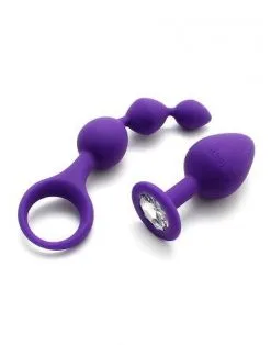 RIMBA TOYS Rimba Barcelona Anaal Set Met Buttplug En Anaal Kralen - Paars -Sex Toys winkel Rimba Barcelona Anaal set met buttplug en anaal kralen paars 6