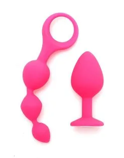 RIMBA TOYS Rimba Barcelona Anaal Set Met Buttplug En Anaal Kralen - Roze