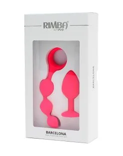 RIMBA TOYS Rimba Barcelona Anaal Set Met Buttplug En Anaal Kralen - Roze -Sex Toys winkel Rimba Barcelona Anaal set met buttplug en anaal kralen roze 3