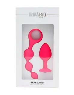 RIMBA TOYS Rimba Barcelona Anaal Set Met Buttplug En Anaal Kralen - Roze -Sex Toys winkel Rimba Barcelona Anaal set met buttplug en anaal kralen roze 4