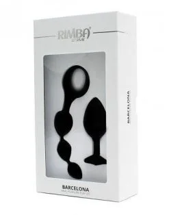 RIMBA TOYS Rimba Barcelona Anaal Set Met Buttplug En Anaal Kralen - Zwart -Sex Toys winkel Rimba Barcelona Anaal set met buttplug en anaal kralen zwart 6